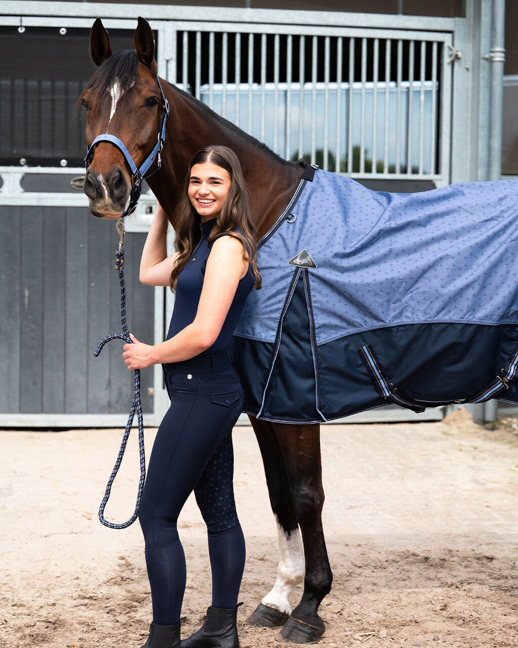 Head Collar Set - Misty Blue