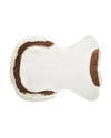 Therapeutic Gel Pad - Half Sheepskin Edge - Brown