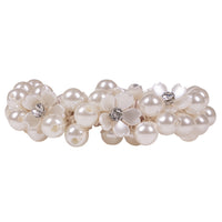 Hair Scrunchie - Flower White