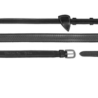 Working 5/8" Rubber Reins - Black