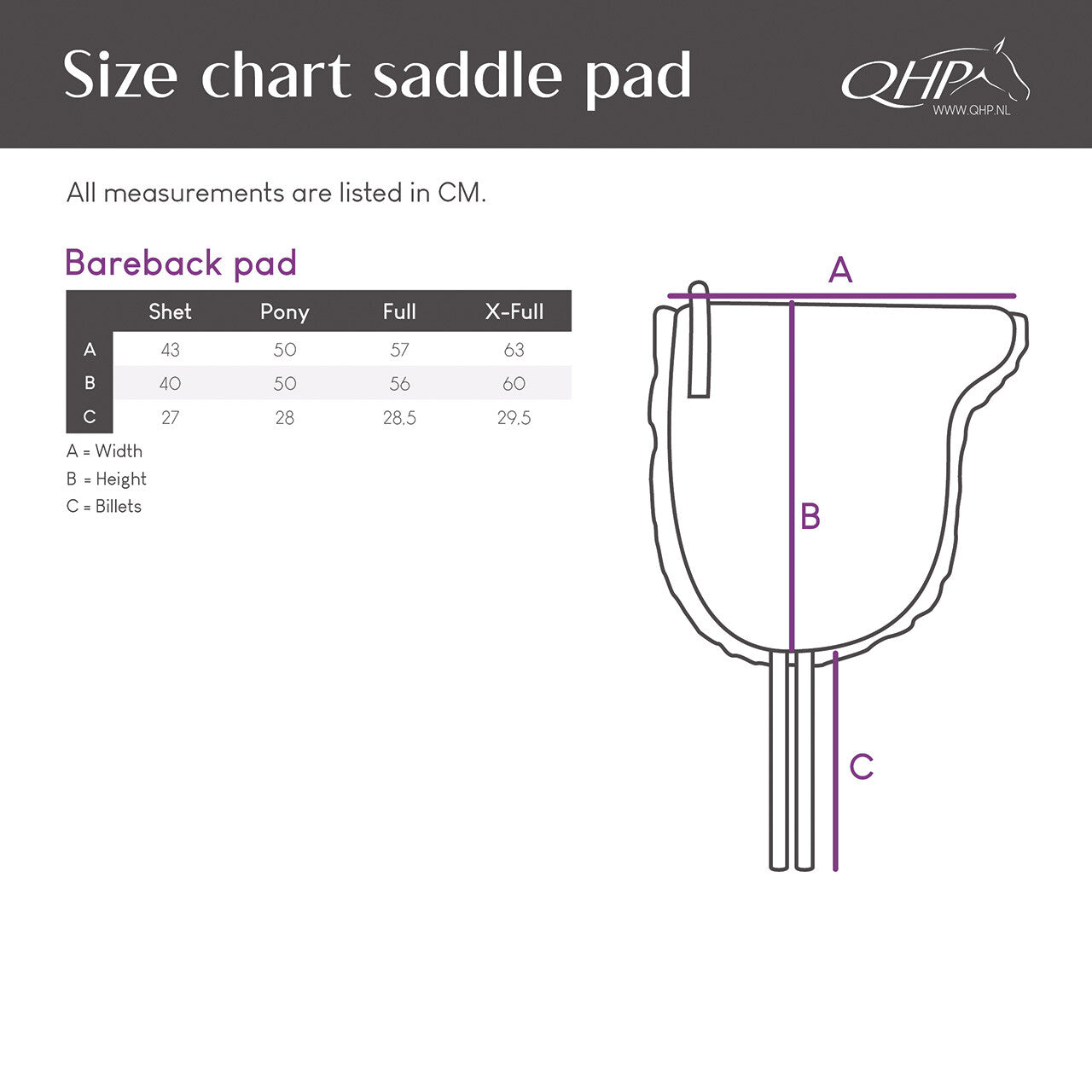Bareback Pad - Fuchsia