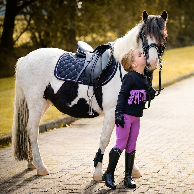 All Purpose Saddle Pad Lize - Black/Violet