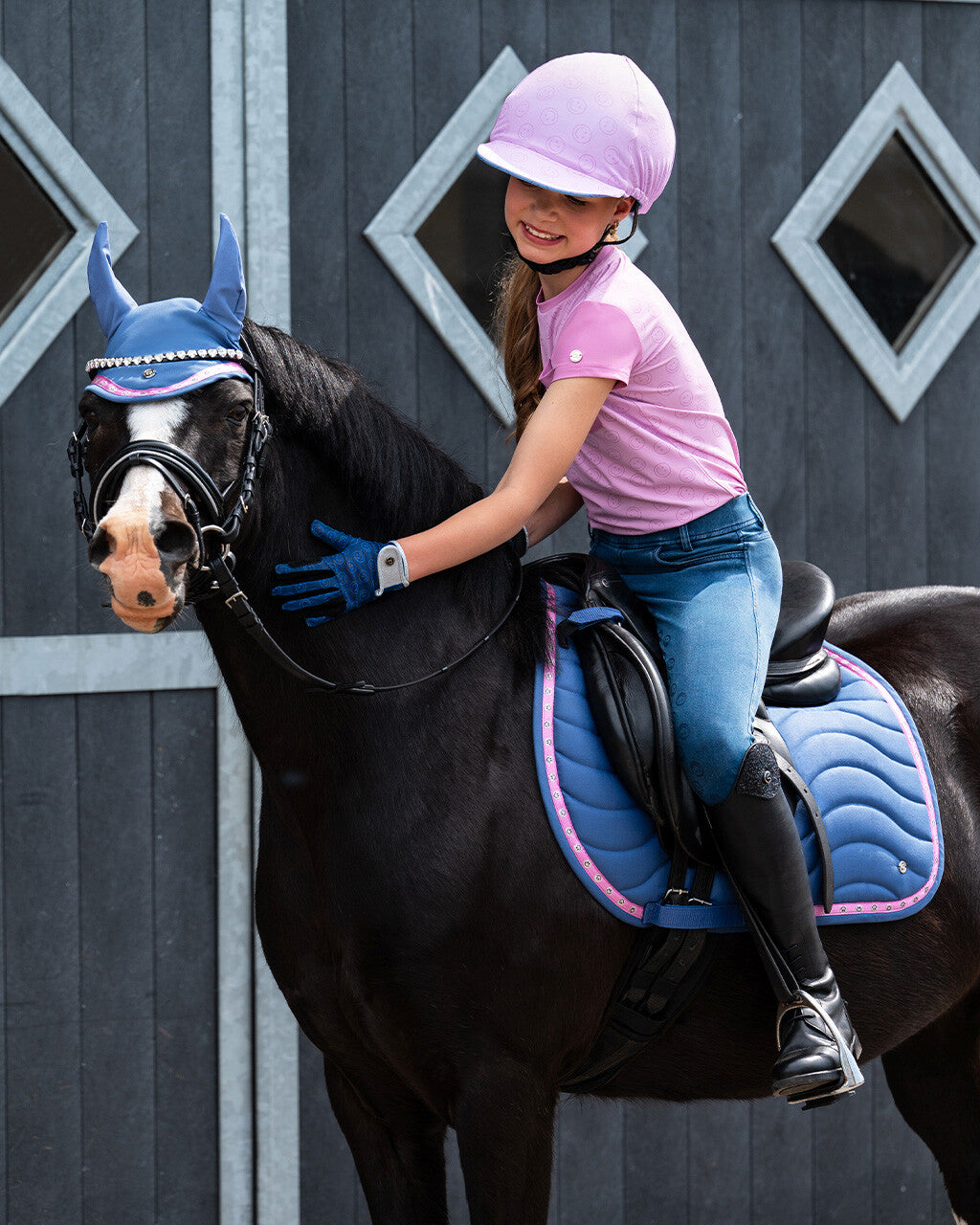 Saddle Pad Rosalynn All Purpose - Blue Pony