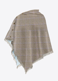 Hazelwood Tweed Poncho - Woodrose