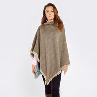 Hazelwood Tweed Poncho - Woodrose