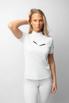 Taylor Glimmer Short Sleeve Show Shirt - White