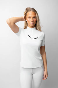 Taylor Glimmer Short Sleeve Show Shirt - White