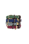 Dog Collar - Plaited Nylon Navy