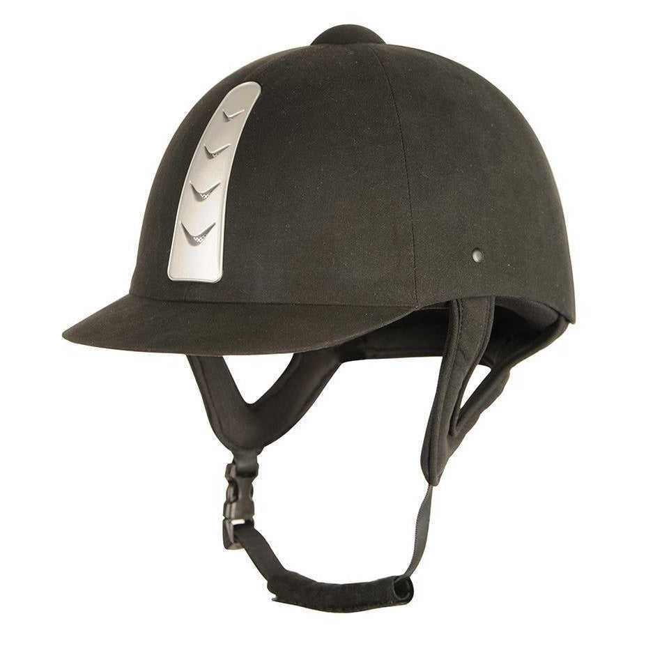 Dublin Riding Helmet Dublin - Silverline Helmet II - Black/Silver – Rangiora Equestrian Supplies