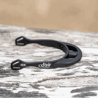 Spurs Fairrider Black 25mm Rounded Neck Black