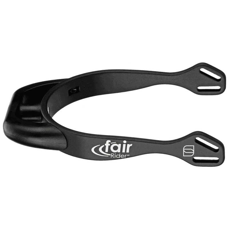 Spurs Fairrider Black 25mm Flat Neck Black