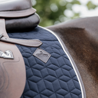 Skin Friendly Jump Saddle Pad - Navy