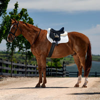 Memory Foam Comfort Fleece Edged Half Pad - Black