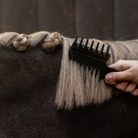 Mane Comb with Clip - Black