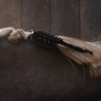 Mane Comb with Clip - Black