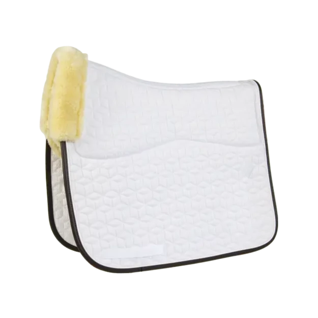 Skin Friendly Dressage Saddle Pad - White