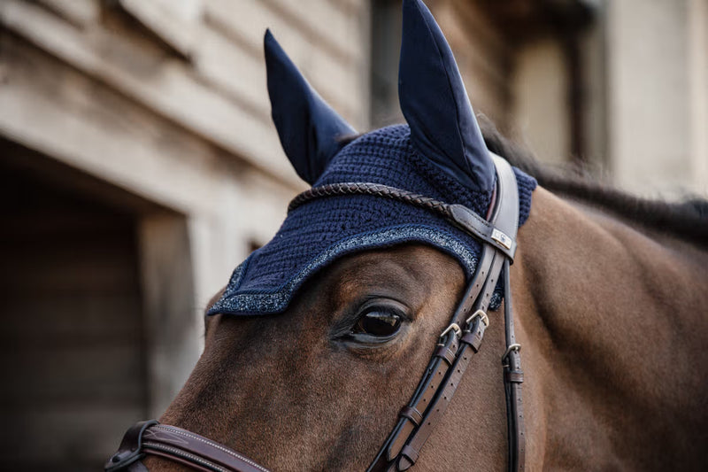 Wellington Fly Veil Glitter Stone - Navy Full