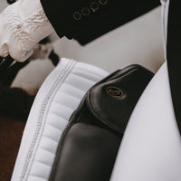 Pearls Dressage Saddle Pad - White
