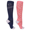 Knee Stockings Jaily 2 Pack - Evening Blue/Pink
