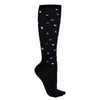 Knee Stockings Lize 2 Pack - Black/Violet