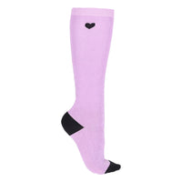 Knee Stockings Lize 2 Pack - Black/Violet