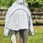 Summer Sheet Standard Neck With Full Wrap Tail - White/Grey/Blue *Clearance*