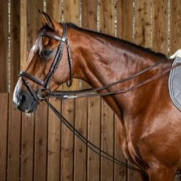 Working Full Leather Draw Reins 1/2" - Brown Full