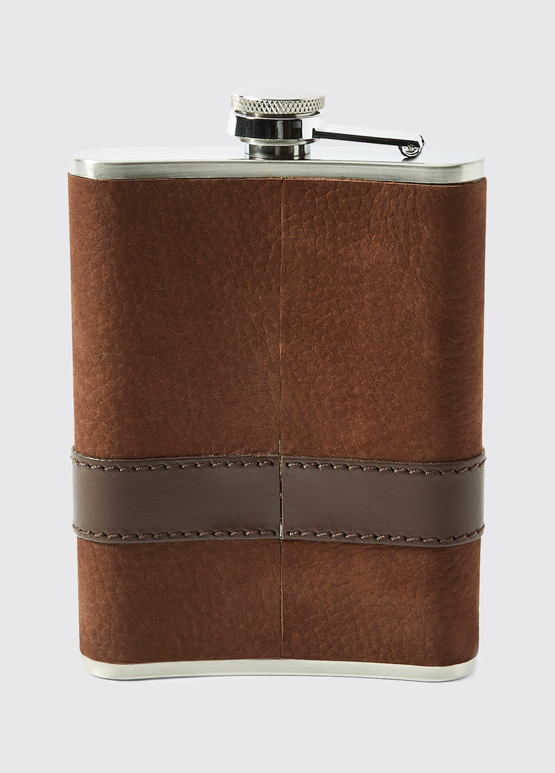 Rugby Hip Flask - Walnut