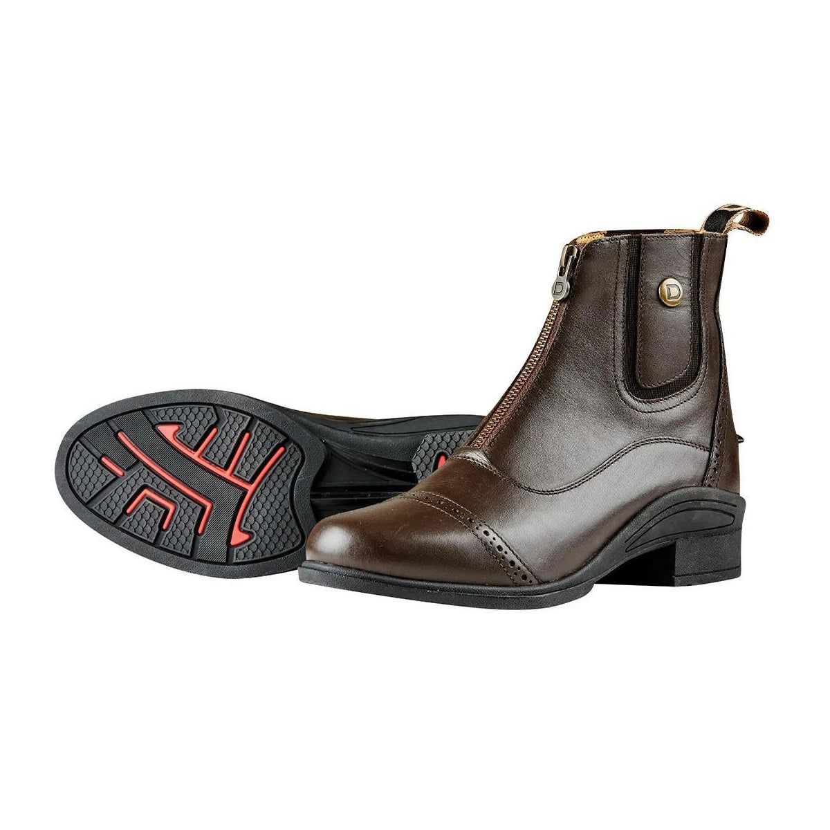 Rapture Zip Children's Jodhpur Boots - Brown