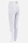 Woman's High Waist Full Grip Breeches - White