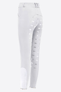 Woman's High Waist Full Grip Breeches - White