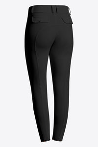 Woman's High Waist Pocket Breeches - Black