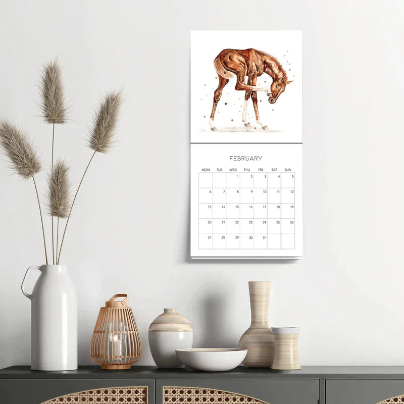 2026 Calendar - Horses in Watercolour