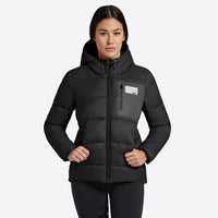 Quilted Puffer Jacket - Black