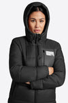 Quilted Puffer Jacket - Black