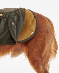 2 in 1 Wax Dog Coat - Olive
