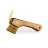 Copper Bristle Wooden Handle Hoof Pick