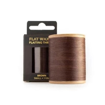 Flat Waxed Thread Roll - Brown