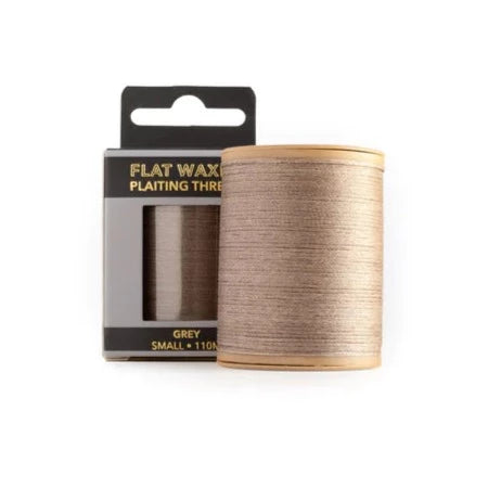 Flat Waxed Thread Roll - Grey