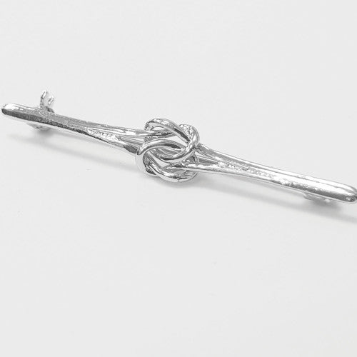 Knot Stock Pin - Silver