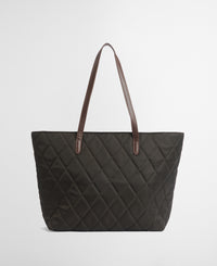 Quilted Tote Bag - Olive