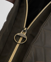 Quilted Tote Bag - Olive