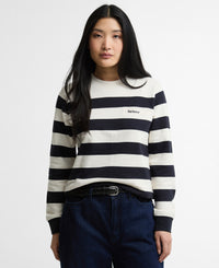 Aylesby Striped Sweatshirt - Dark Navy/Cloud Stripe