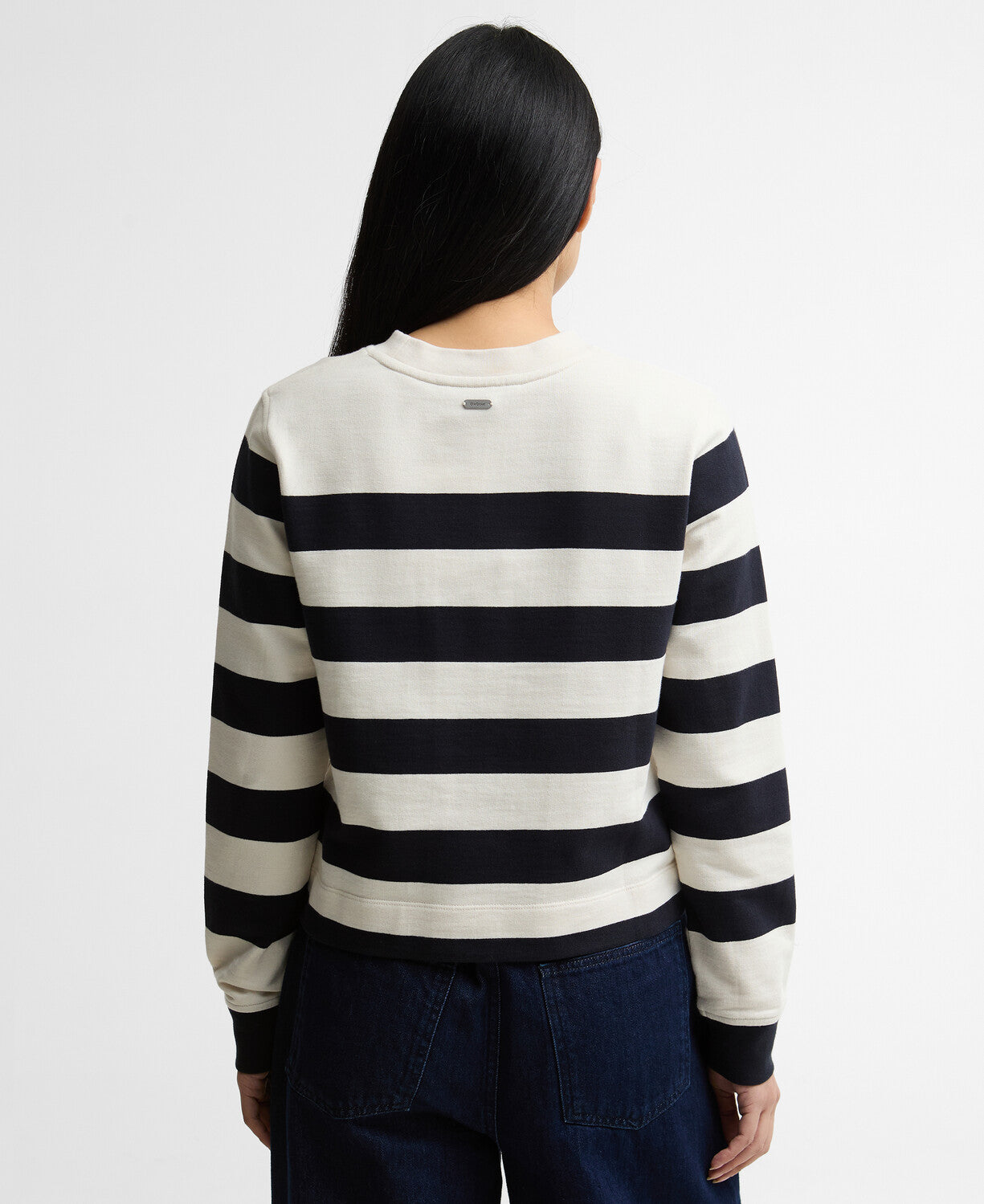 Aylesby Striped Sweatshirt - Dark Navy/Cloud Stripe