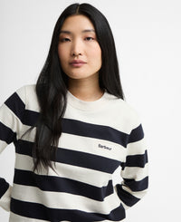 Aylesby Striped Sweatshirt - Dark Navy/Cloud Stripe