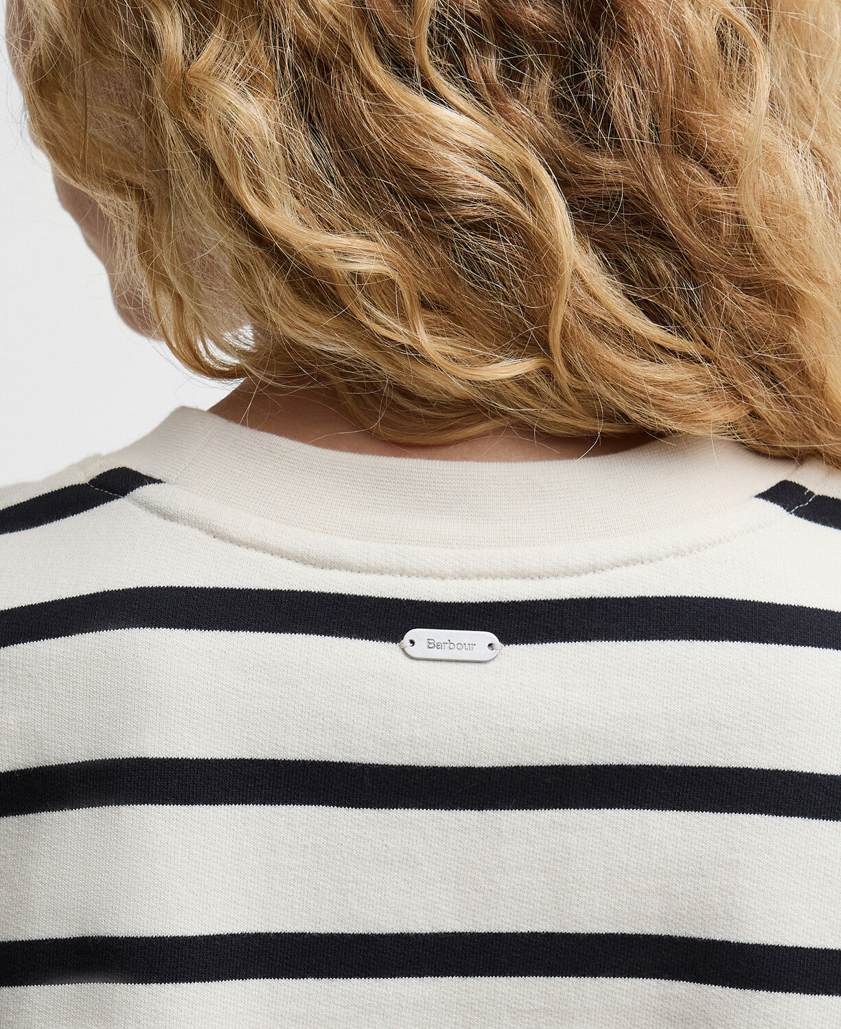 Aylesby Striped Sweatshirt - Cloud/Dark Navy Stripe