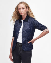 Deveron Quilted Jacket - Navy/Pale Pink