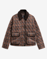 Louden Quilted Jacket - Muted Tartan