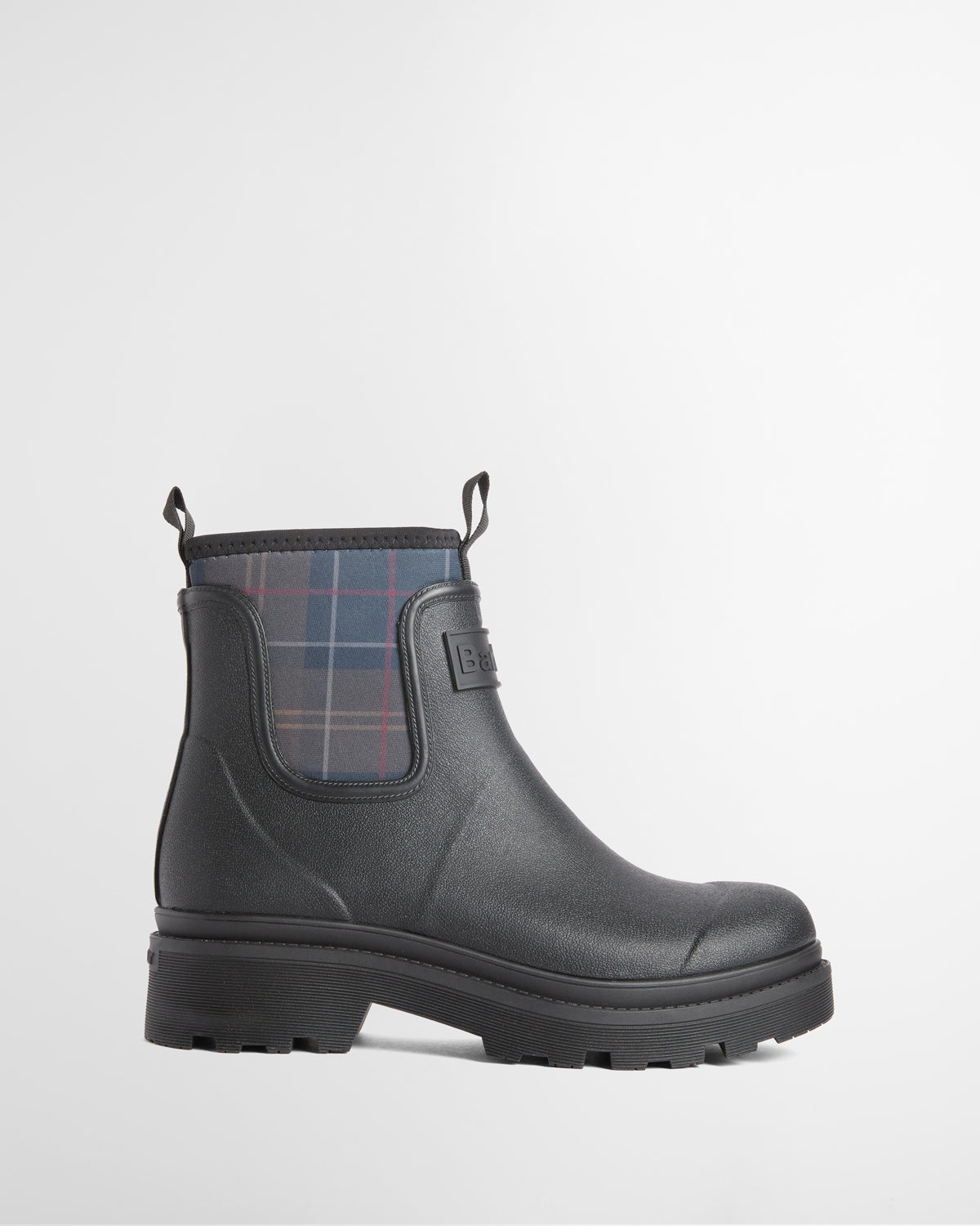 Cynthia Chelsea Welly - Black/Shadow Tartan
