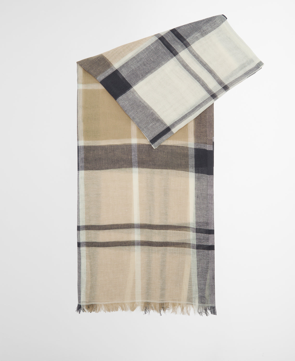 Abigail Tartan Scarf - Dress Navy